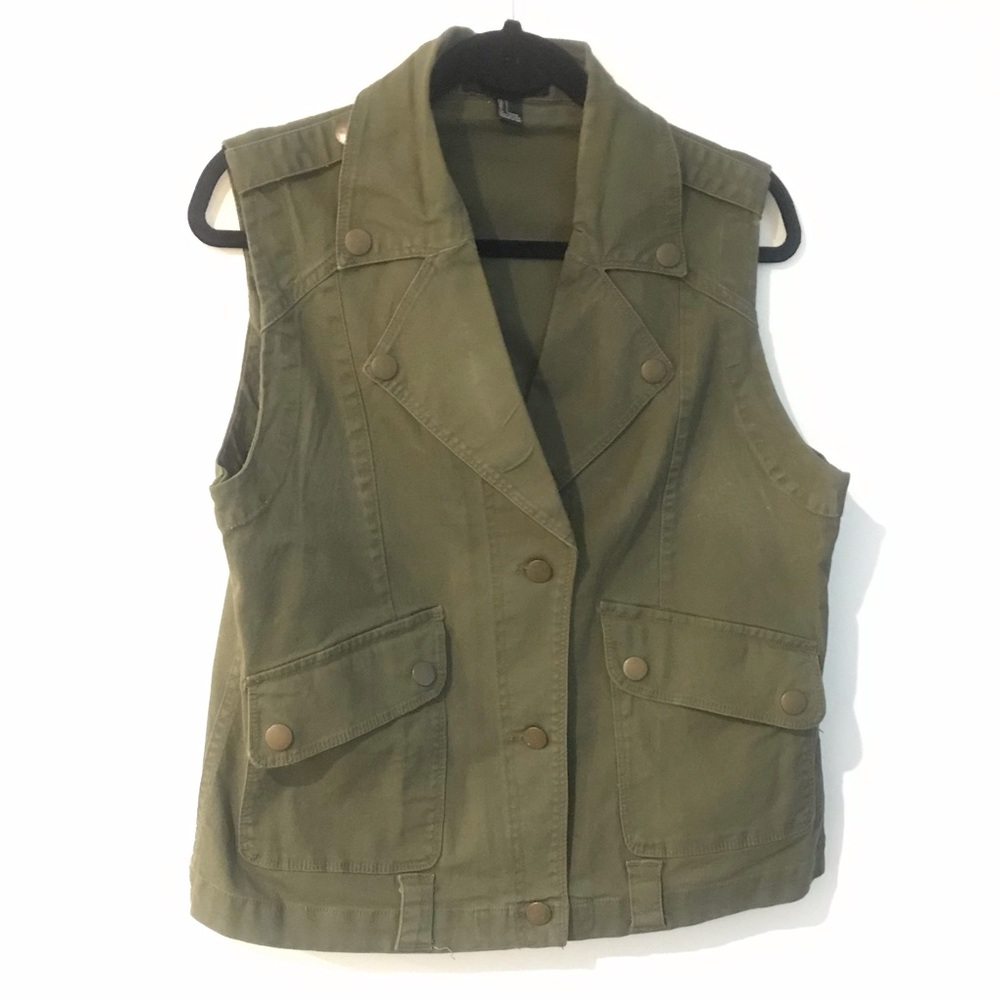 Forever 21 Olive Vest